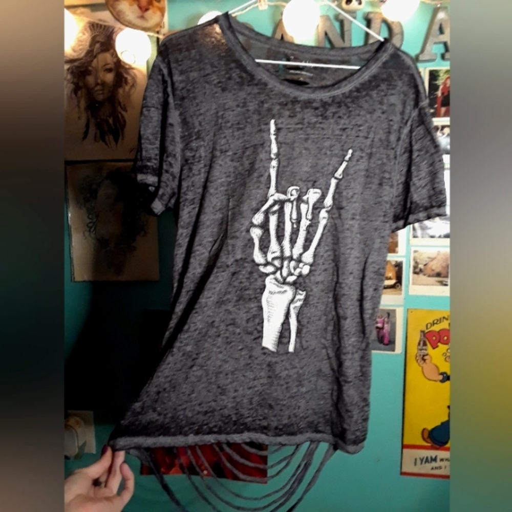Skeleton Cut Comfy Tee